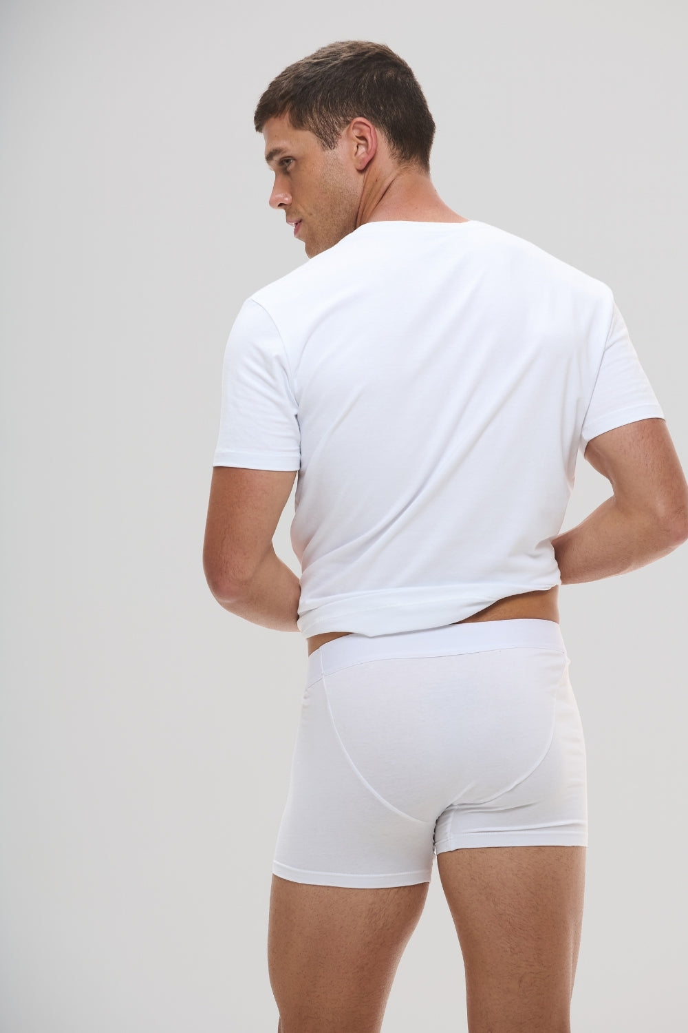 Cueca Boxer · Branco Essência – Algodão Egípcio