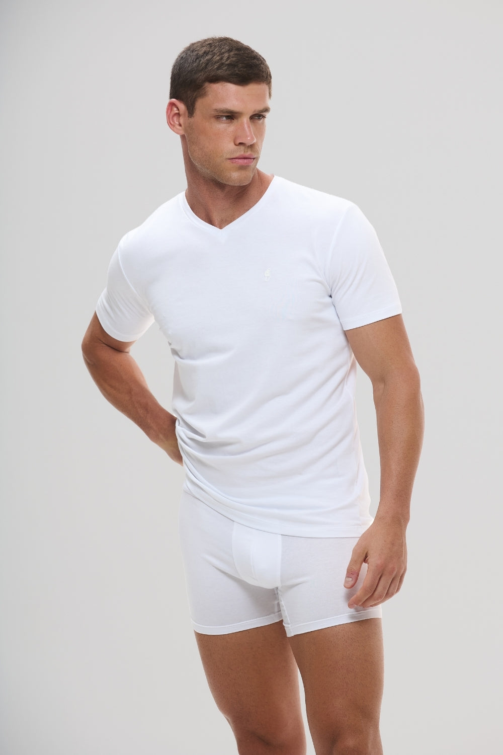 Cueca Boxer · Branco Essência – Algodão Egípcio