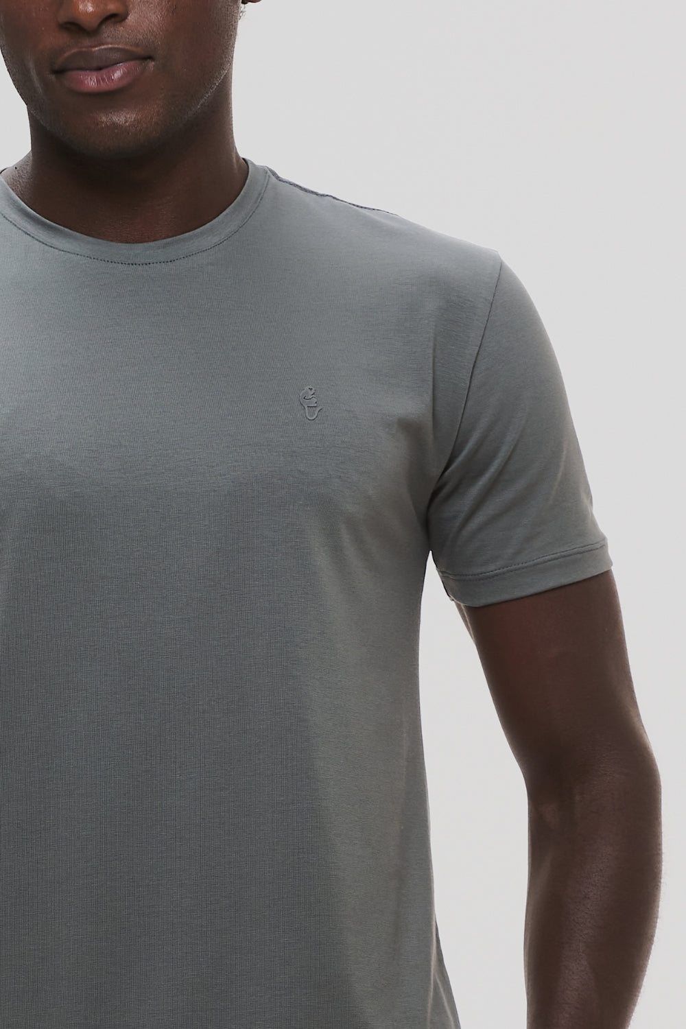 Camiseta Origem · Cinza Raiz – Algodão Egípcio