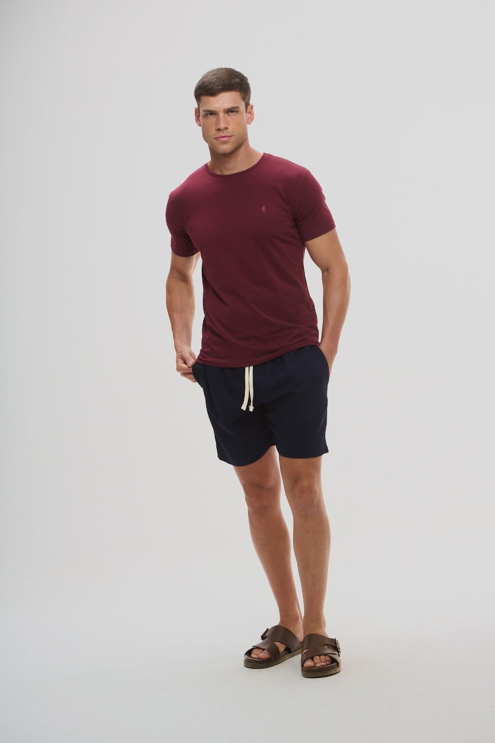 Camiseta Origem · Carmim de Serra – Algodão Egípcio
