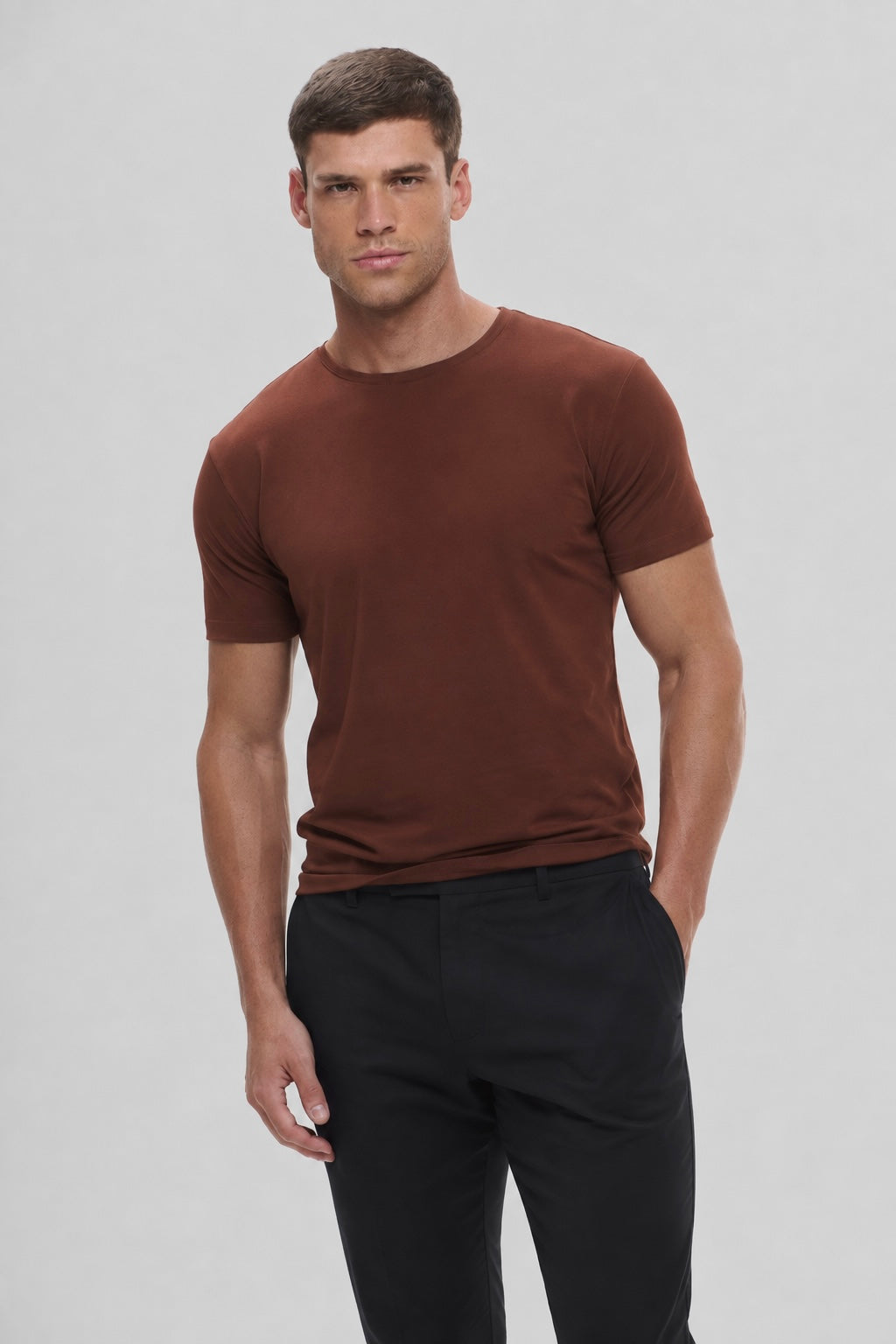 Camiseta Origem · Lisa – Cacau Nativo – Algodão Egípcio