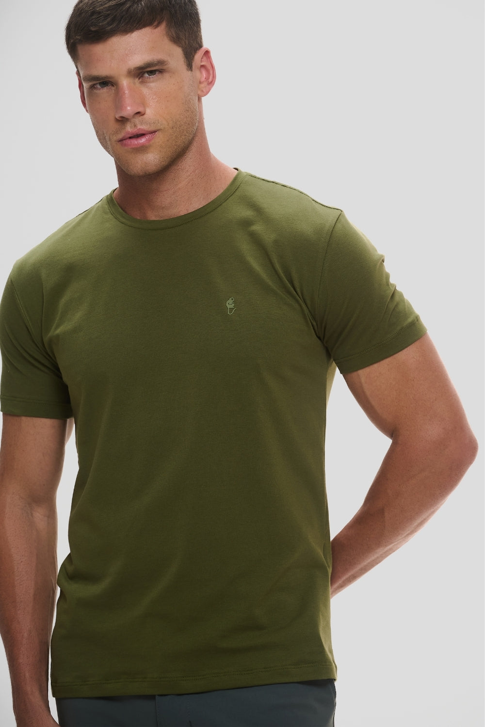 Camiseta Origem · Verde Cerrado – Algodão Egípcio