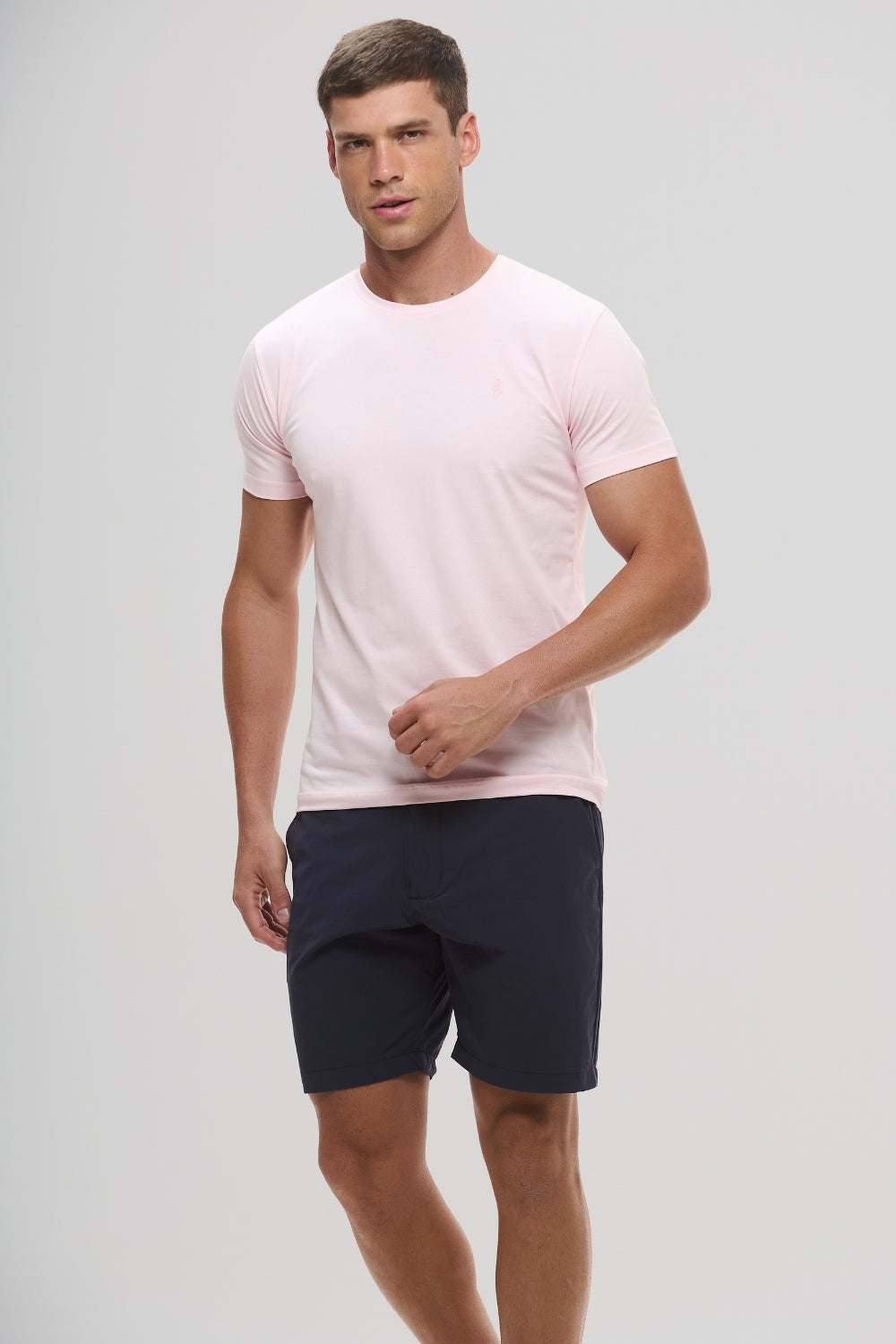 Camiseta Origem · Rosa Aquarela – Algodão Egípcio