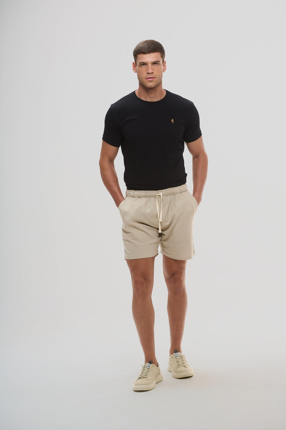 Short Linho Veredas Areia de Copa