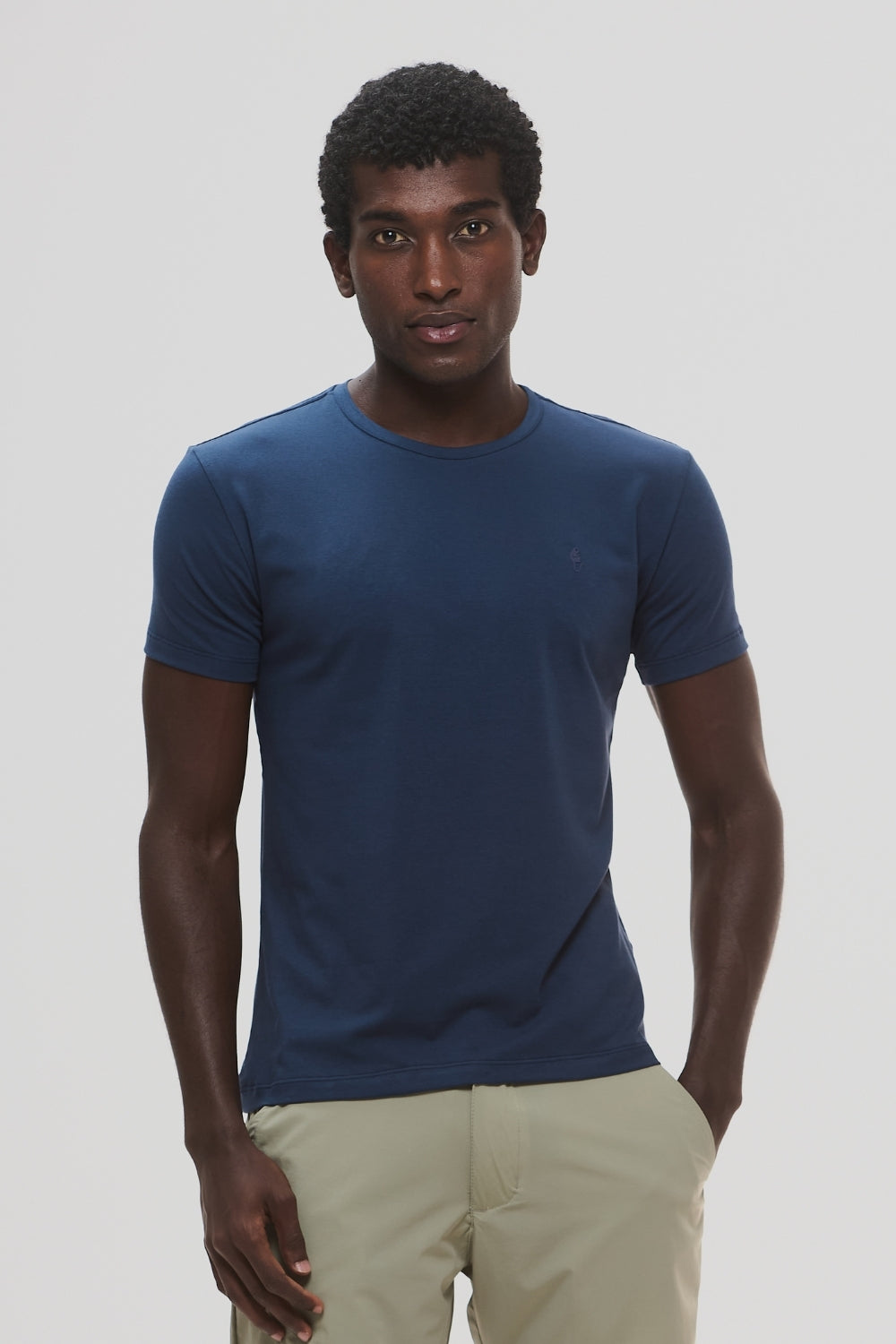 Camiseta Origem · Azul Horizonte – Algodão Egípcio