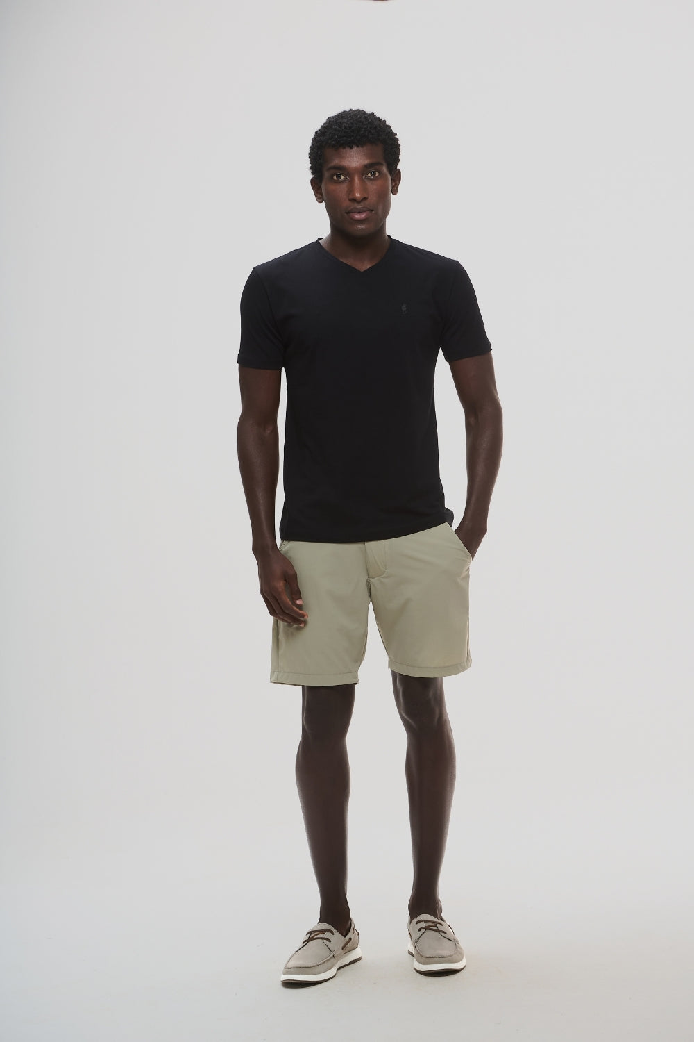 Short · Alfaiataria Reto · Bege
