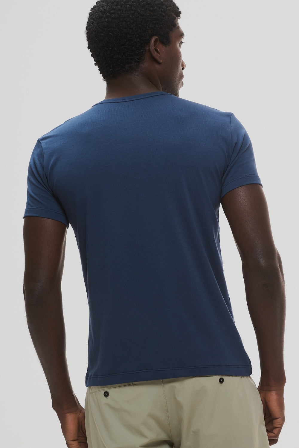 Camiseta Origem · Azul Horizonte – Algodão Egípcio
