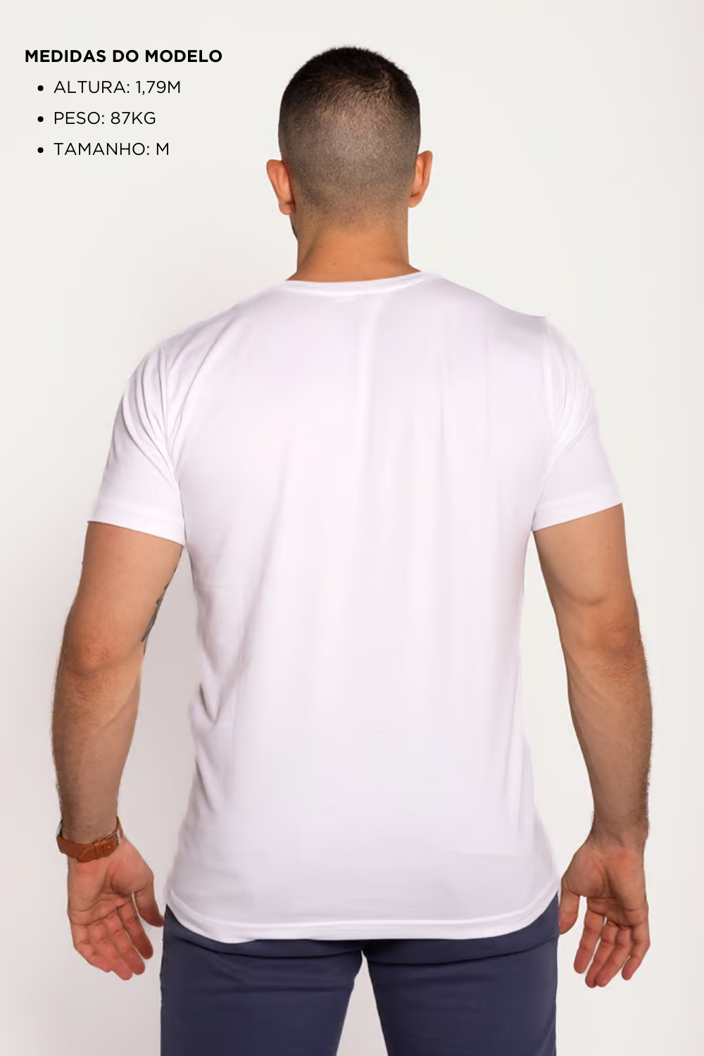 Camiseta Branca Mico Preto - Egípcio Pro