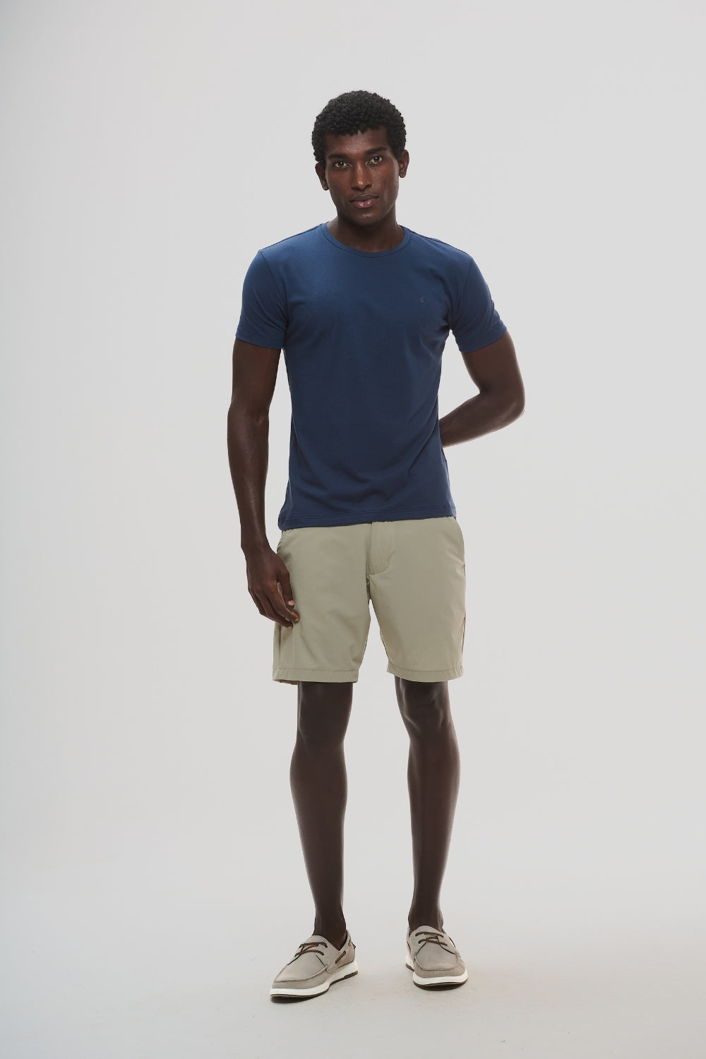 Camiseta Origem · Azul Horizonte – Algodão Egípcio