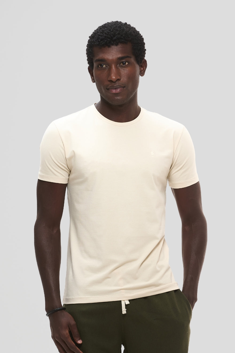 Camiseta Origem · Bege Nativo – Algodão Egípcio