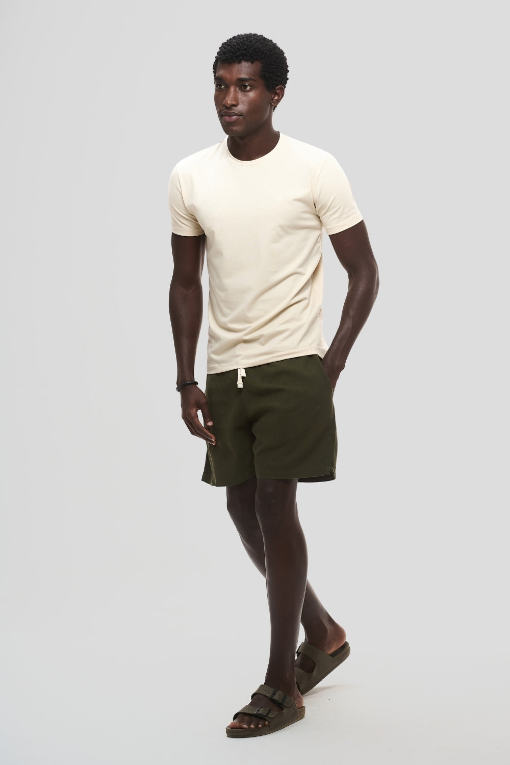 Camiseta Origem · Bege Nativo – Algodão Egípcio
