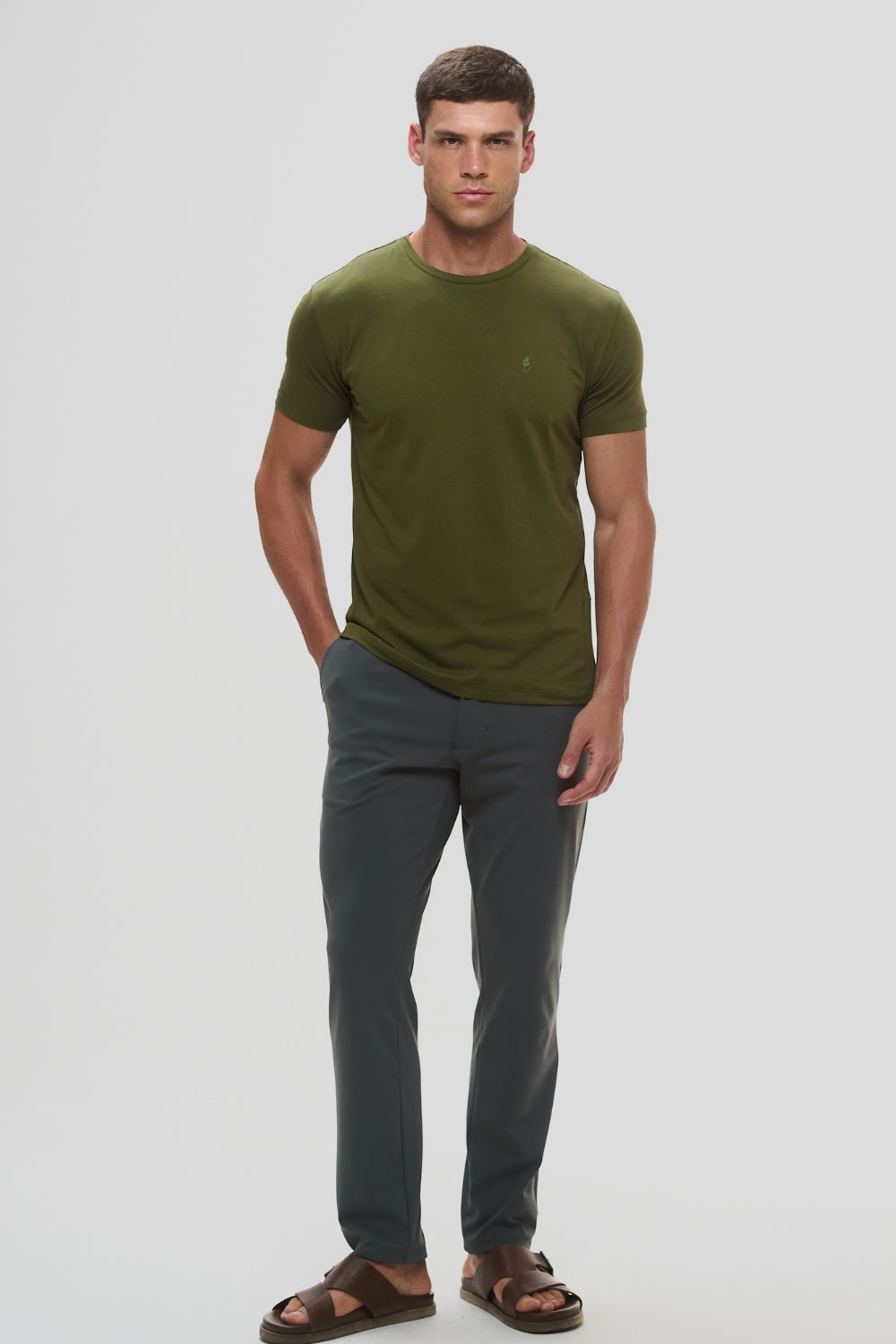 Camiseta Origem · Verde Cerrado – Algodão Egípcio