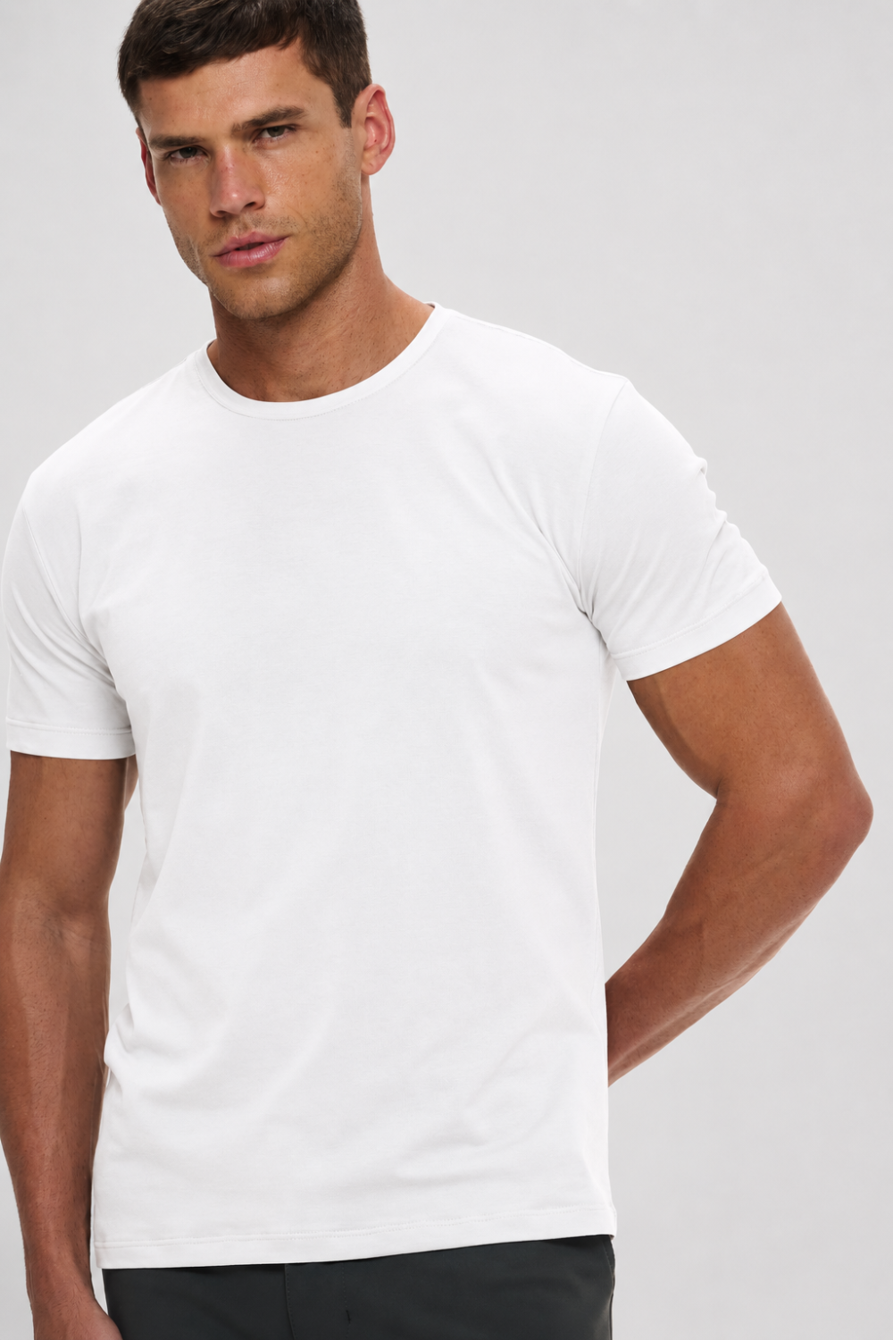 Camiseta Origem · Lisa – Branca – Algodão Egípcio