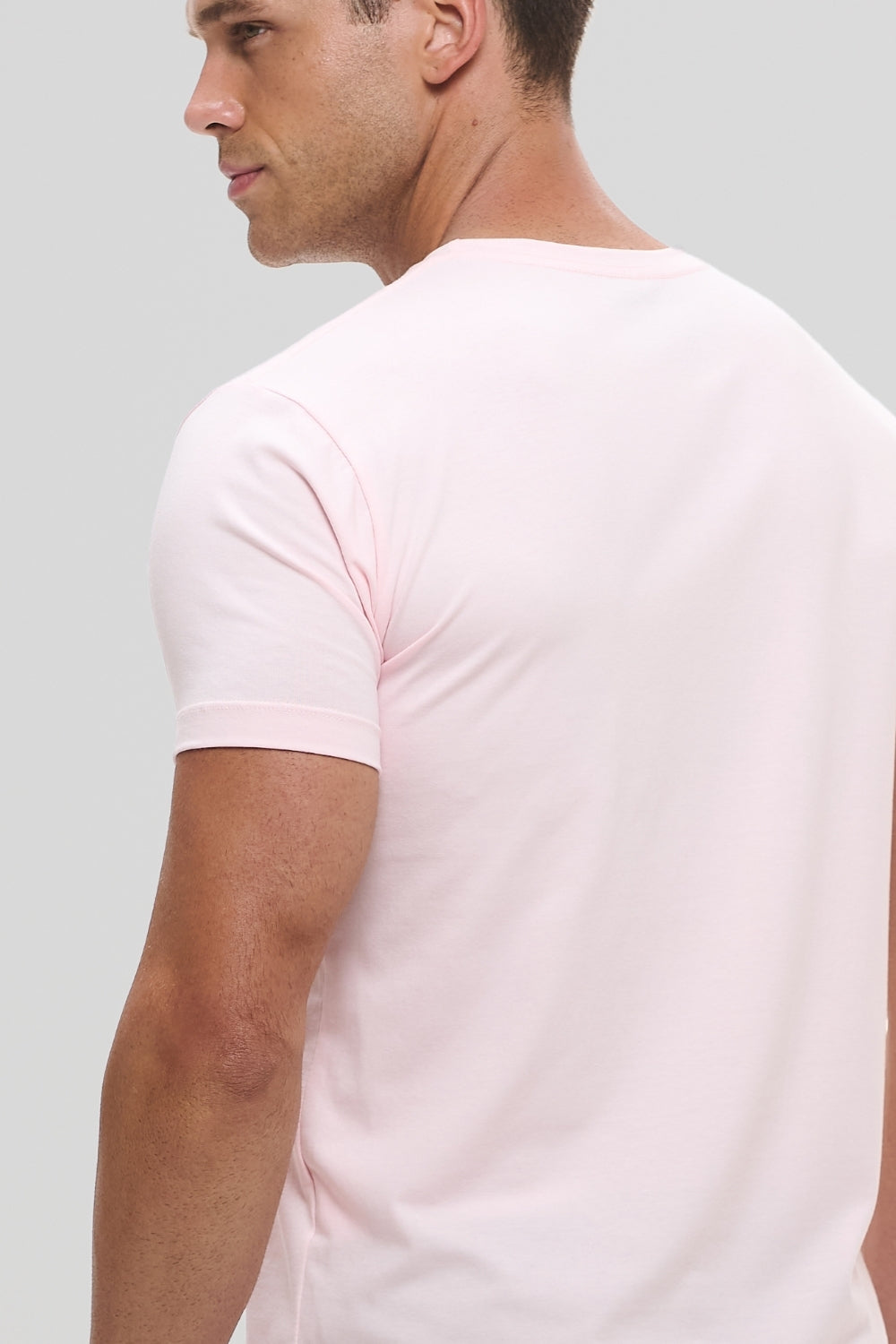 Camiseta Origem · Rosa Aquarela – Algodão Egípcio