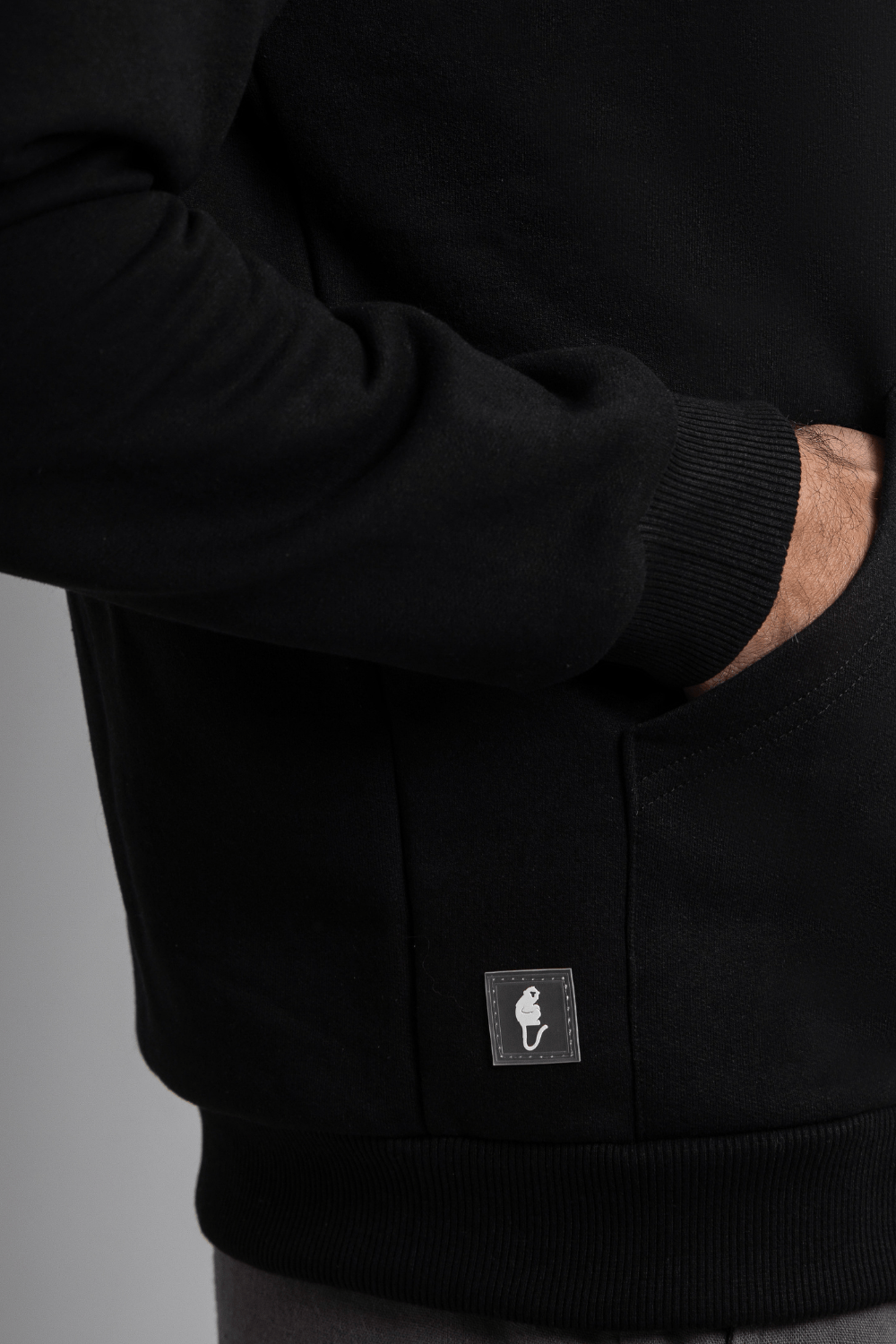 Moletom Âncora ·  2 Cabos Felpado – Preto Essência