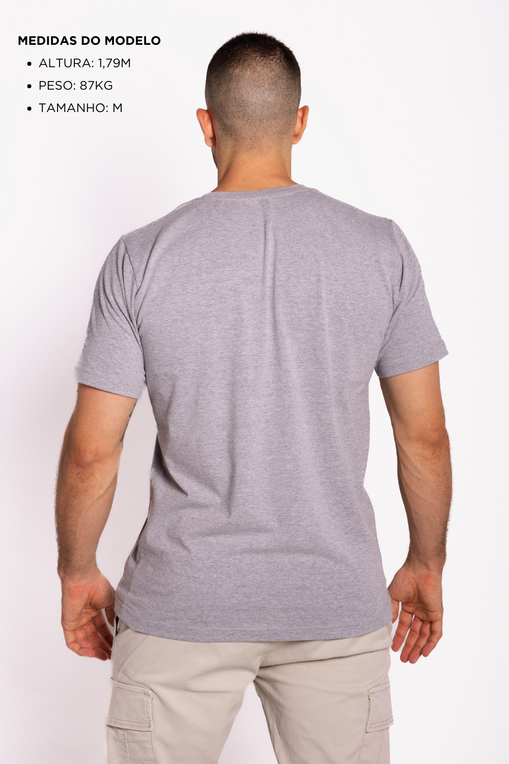 Camiseta Origem · Cinza Bruma – Algodão Egípcio