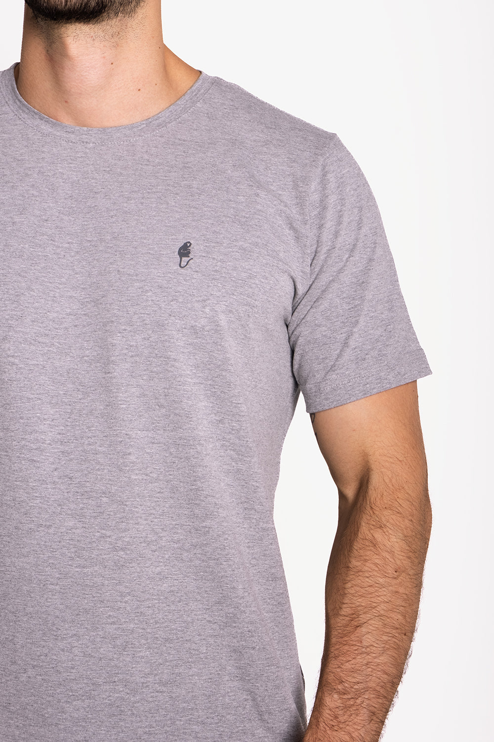 Camiseta Origem · Cinza Bruma – Algodão Egípcio