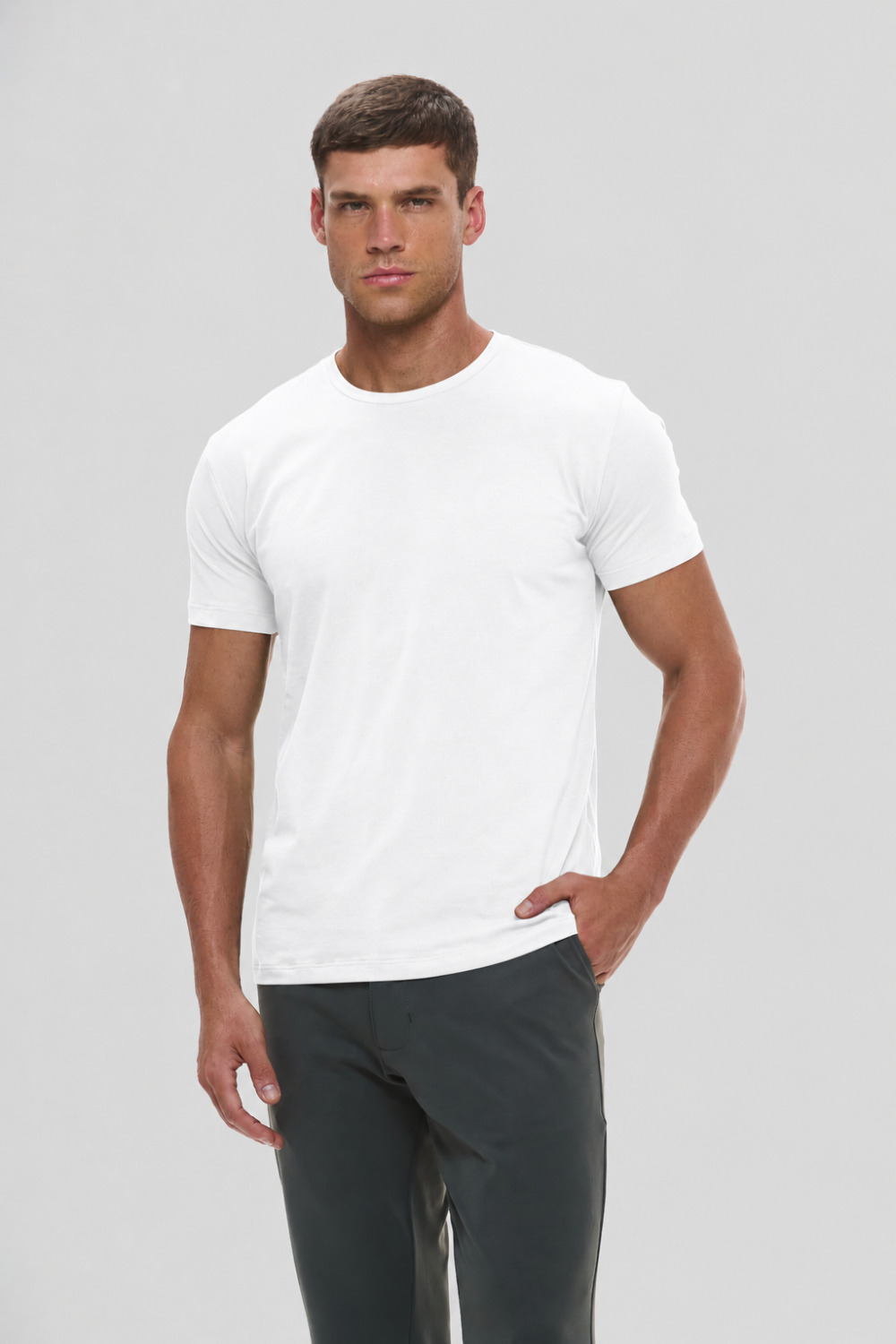Camiseta Origem · Lisa – Branca – Algodão Egípcio