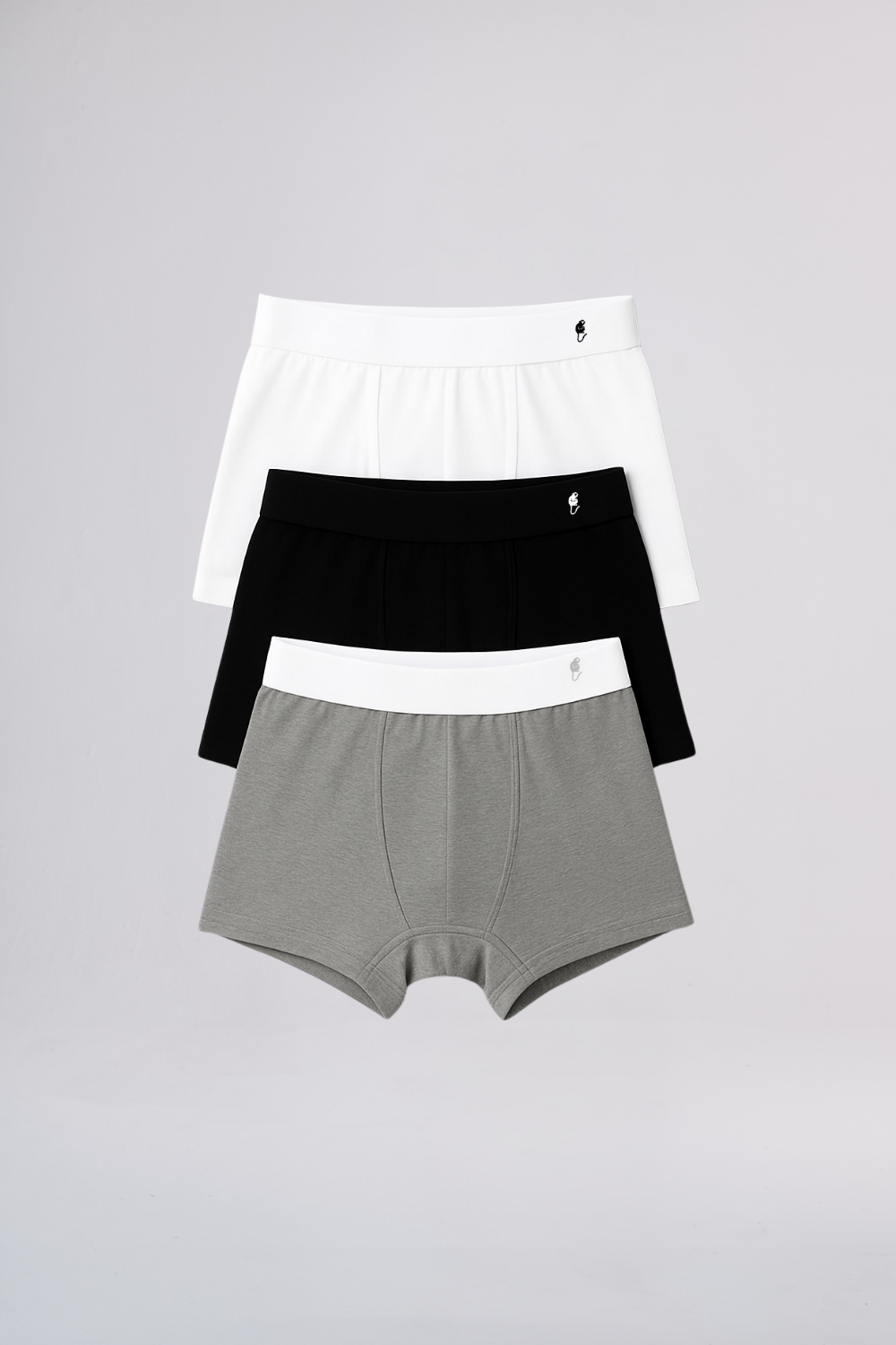 Kit 3 Cuecas boxer - Algodão egípcio