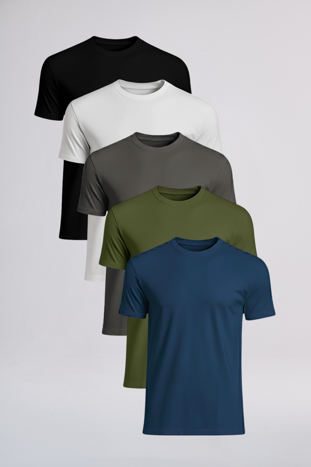 Kit 5 Camisetas Raiz Gola Média