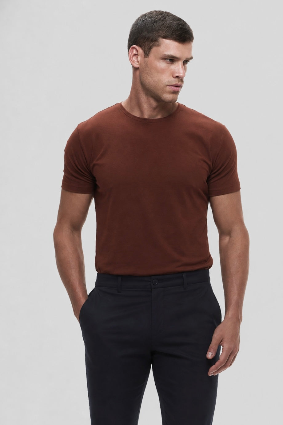 Camiseta Origem · Lisa – Cacau Nativo  – Algodão Egípcio