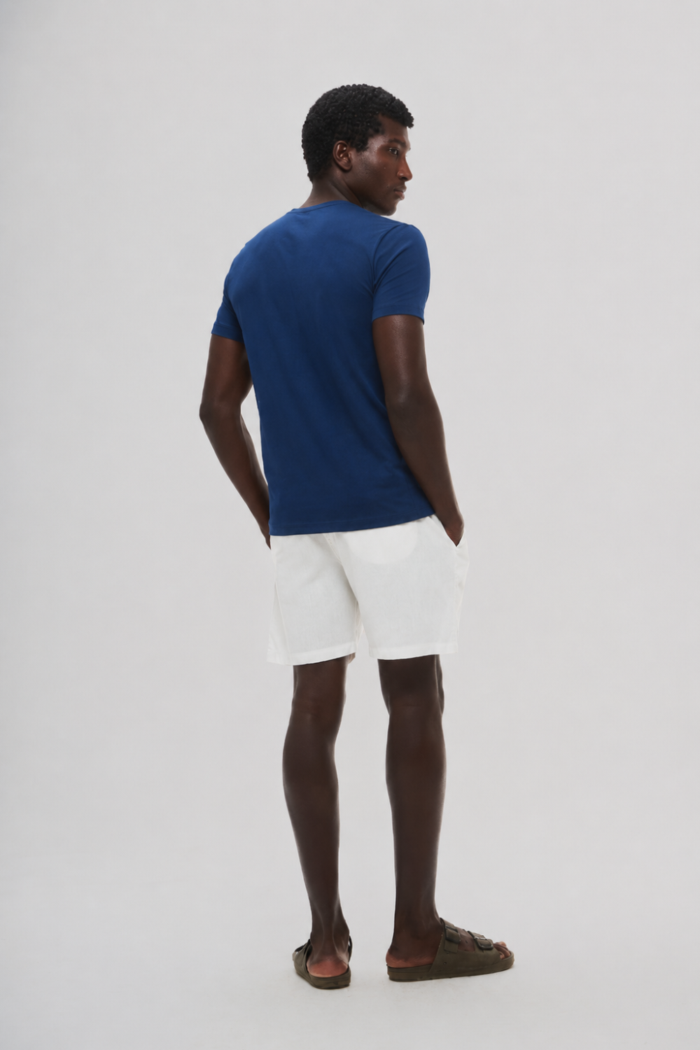 Camiseta Origem · Lisa – Azul – Algodão Egípcio